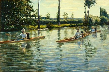 Caillebotte&squot;s "Boating on the Yerres" 1877